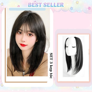 Tóc giả ngắn Layer 40cm [MẪU MỚI] làm dày tóc- kẹp phím tóc layer ngang vai cực đẹp dành cho nữ