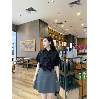 Áo sơmi cổ bèo C'est la vie