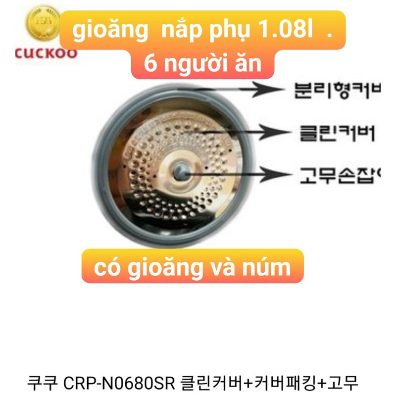 Gioang nắp phụ và núm chính hãng