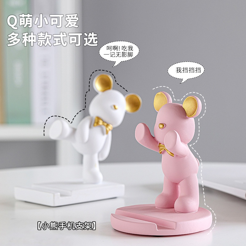 Giá Đỡ Điện Thoại Để Bàn Hình Chú Gấu Độc Đáo Trang Trí Cho Học Sinh