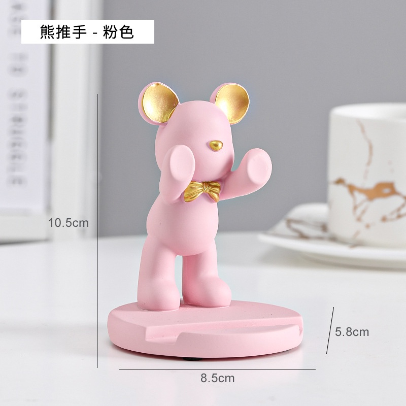Giá Đỡ Điện Thoại Để Bàn Hình Chú Gấu Độc Đáo Trang Trí Cho Học Sinh