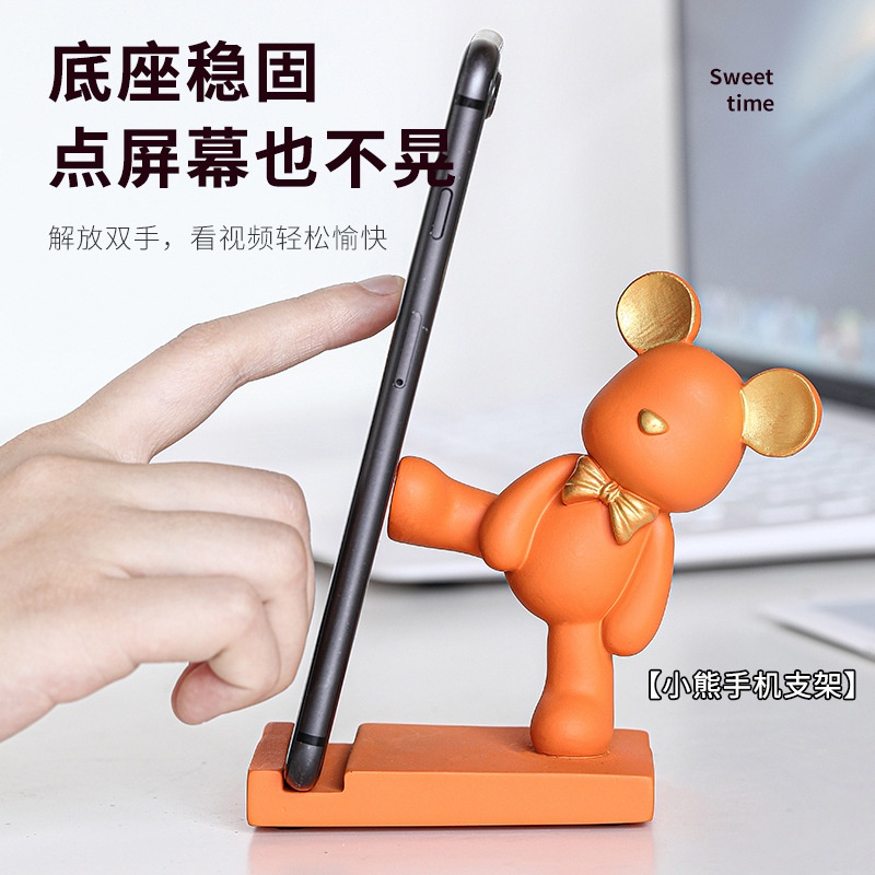Giá Đỡ Điện Thoại Để Bàn Hình Chú Gấu Độc Đáo Trang Trí Cho Học Sinh