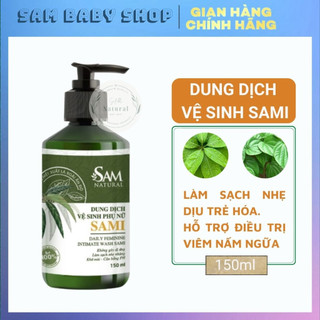 Dung Dịch Vệ Sinh Phụ Nữ Sami Chiết Xuất Lá Xoài Ấn Độ 150ML, dung dịch vệ sinh làm hồng mịn se khít vùng kín