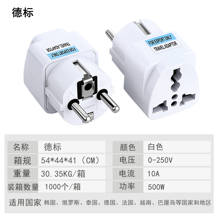 Ổ Chuyển Đổi Phích Cắm Từ 3 Chân Sang 2 Chân An Toàn Chịu Nhiệt Độ Cao Nguồn 220V - HOUSESHOP68