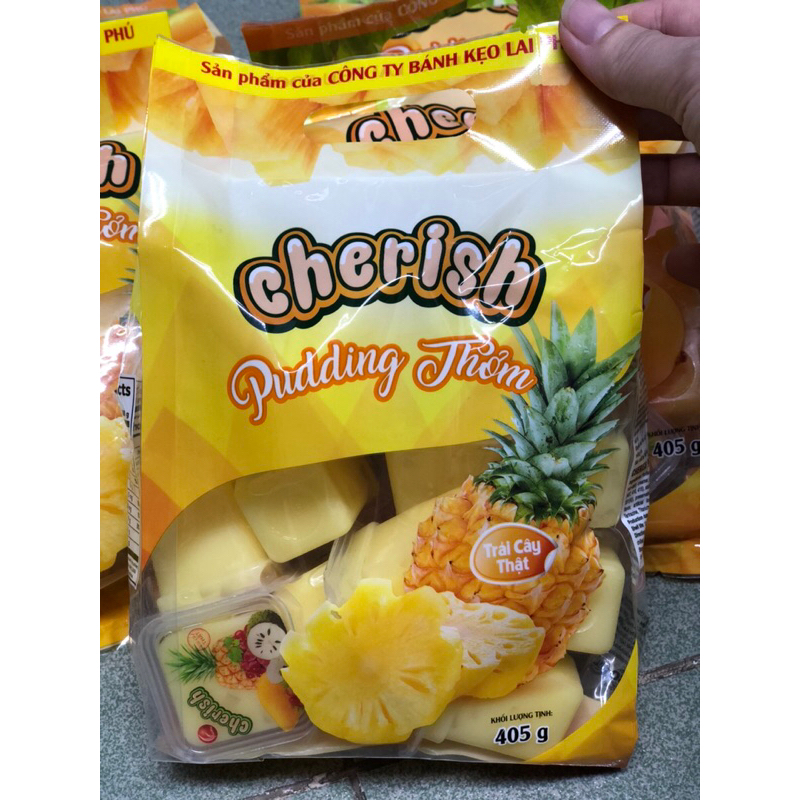 Thạch Cherish Pudding vị mãng cầu/ vị xoài/ vị thơm gói 405g Lai Phú