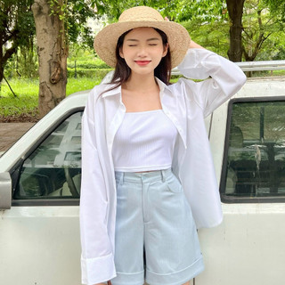 Áo sơ mi trắng trơn - cati shirt