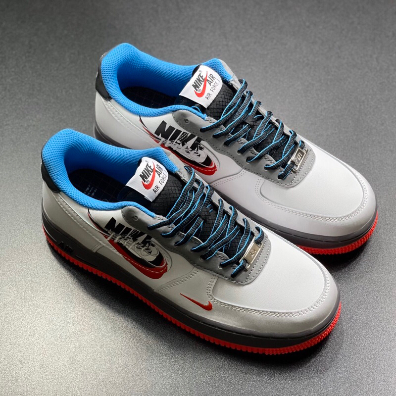 Giày AF1 Time Capsule White Blue Da Thật