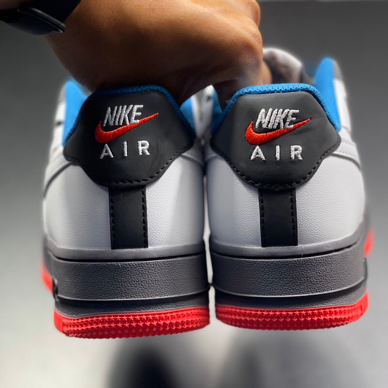 Giày AF1 Time Capsule White Blue Da Thật