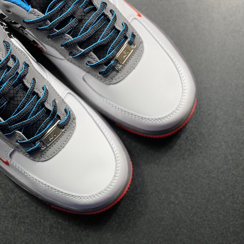 Giày AF1 Time Capsule White Blue Da Thật