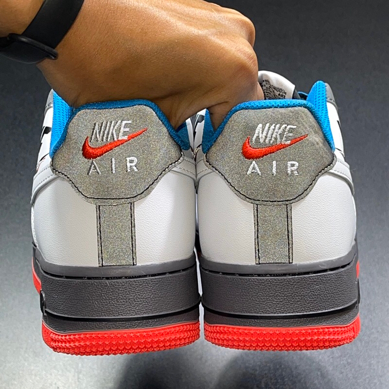 Giày AF1 Time Capsule White Blue Da Thật