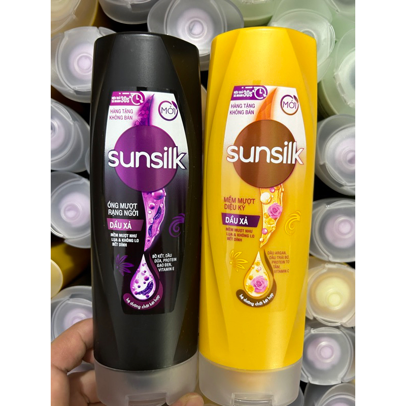 140g- DẦU XẢ SUNSILK bồ kết óng mượt rạng ngời/mềm mượt diệu kỳ | BigBuy360 - bigbuy360.vn