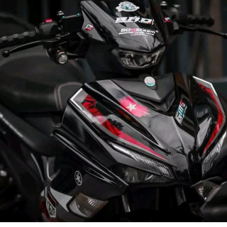 Tem rời exciter 155 hoa văn đỏ đen