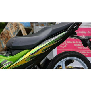 Tem Rời Exciter 150 Xanh Đen Mẫu Ngọn Lửa