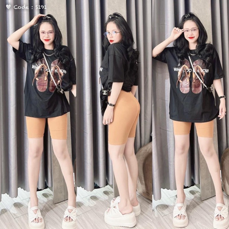 Set Thun Ngố Áo Form rộng in hình Quần Bo
