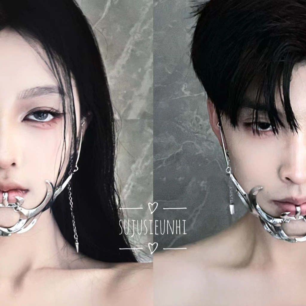 mặt nạ kim loại Cyberpunk đeo cằm chụp ảnh thiết kế đặc biệt có thể điều chỉnh kích cỡ