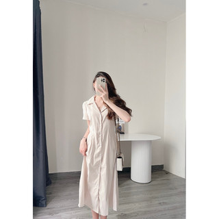 Váy cổ đức chiết li eo Samhyewear