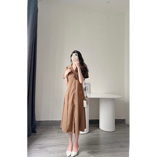 Váy cổ đức chiết li eo Samhyewear