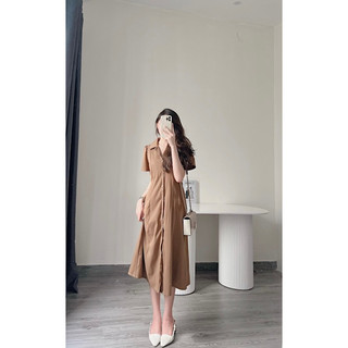 Váy cổ đức chiết li eo Samhyewear