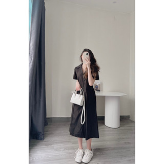 Váy cổ đức chiết li eo Samhyewear