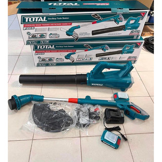 TOTAL Bộ combo máy cắt cỏ & thổi TOSLI23024