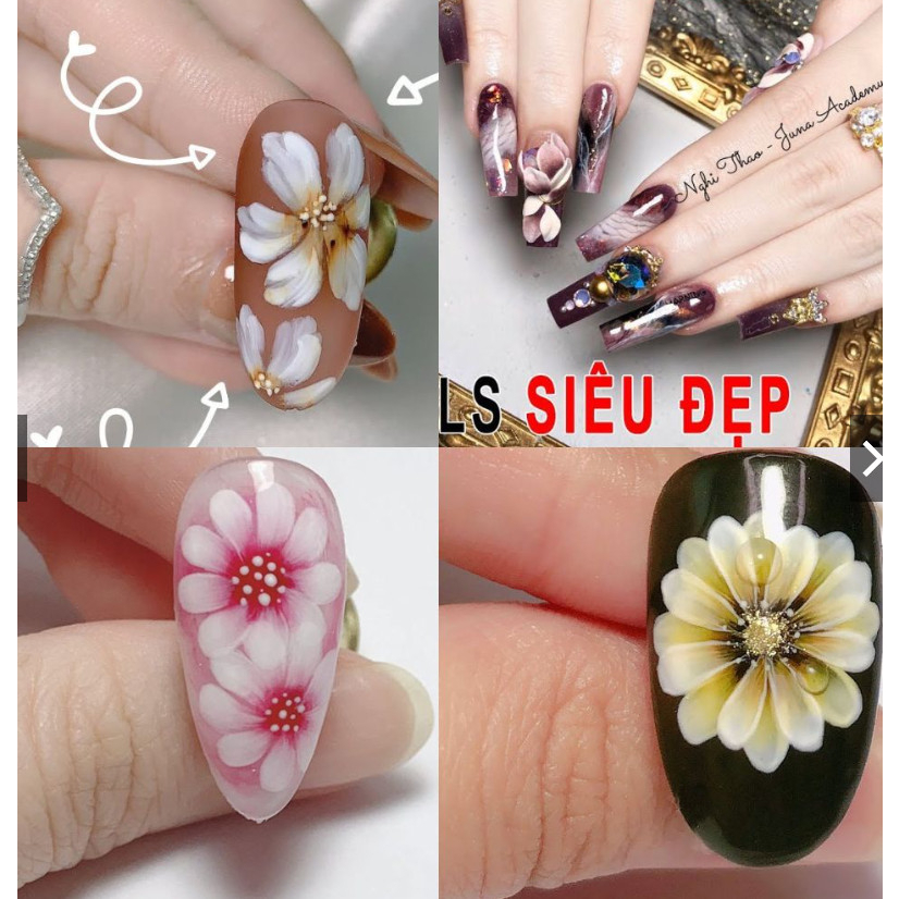 Bộ Cọ Vẽ Móng Tay 15 Cây Cơ Bản  - Dụng Cụ Học Làm Nail, Set cọ vẽ móng