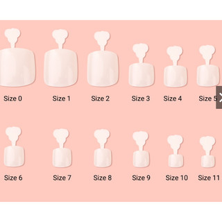 Móng úp chân HSM chính hãng phom chuẩn - Túi 600 móng ốp giả đủ size, phụ kiện ngành nail