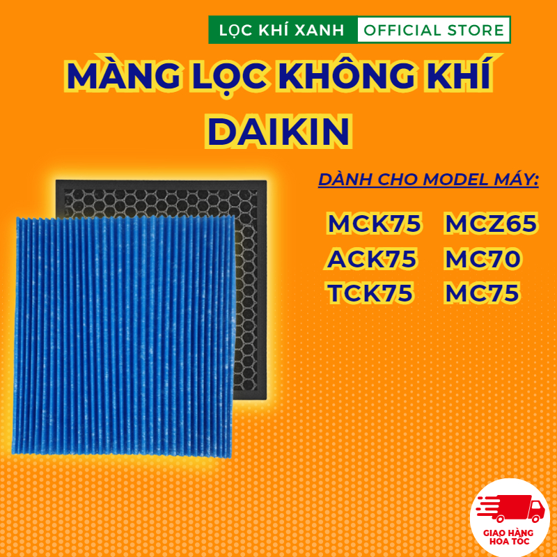 Màng lọc không khí Daikin nội địa nhật MCZ65, MCK75, ACK75, TCK75, MC75, AC75, TC75, MC70