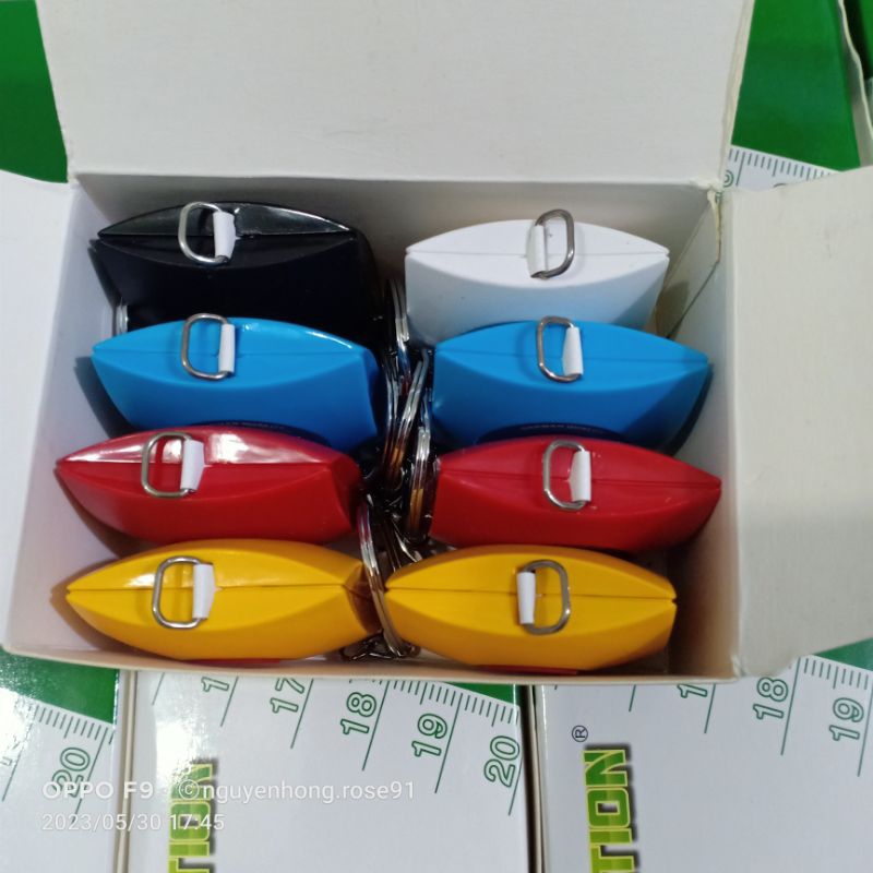 Thước dây ngành may mặc hiệu AKTION mẫu vuông to bản 0.7cm