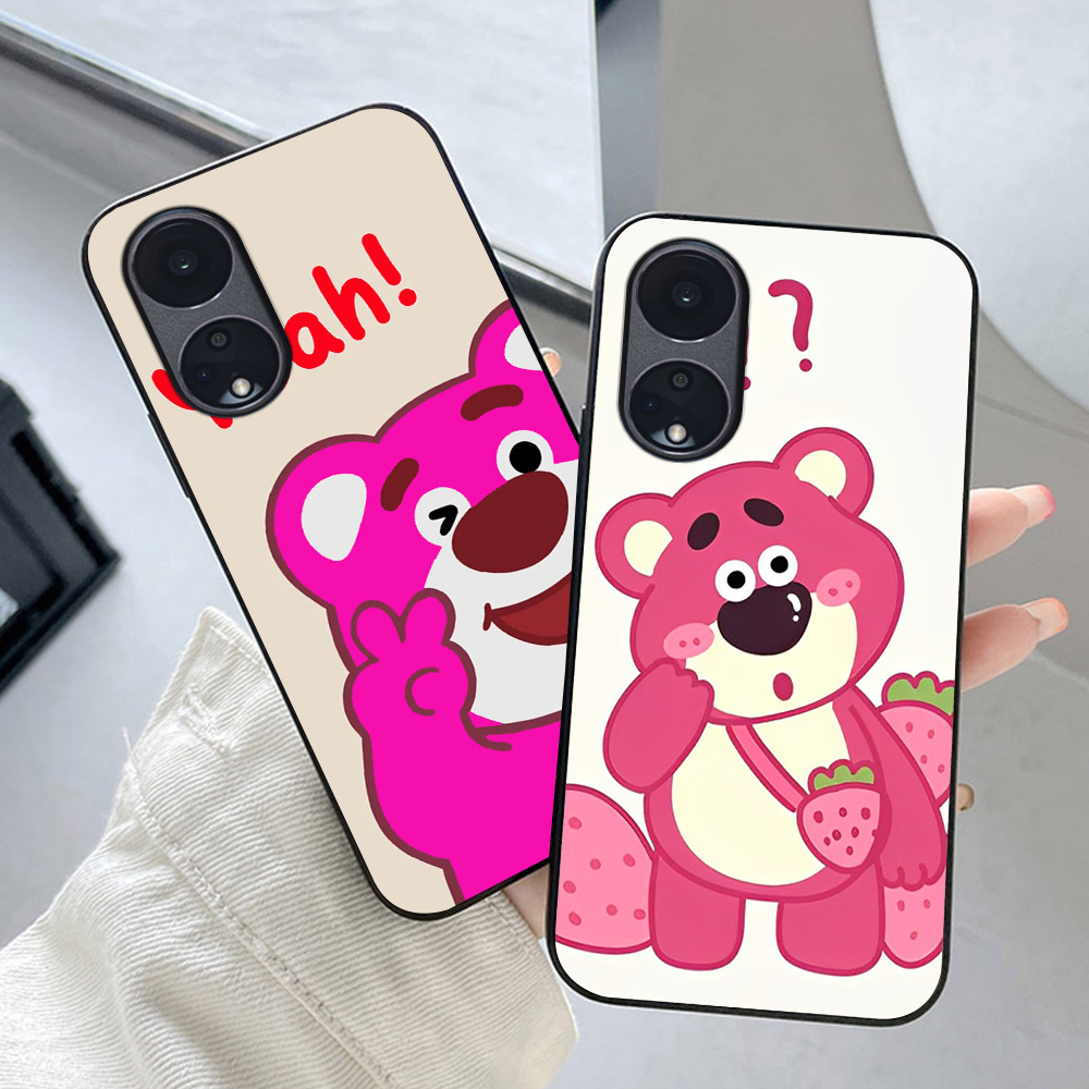 Ốp lưng oppo reno 8t 5g / reno 8 t 5g in hình gấu dâu siêu dễ thương cute lạ