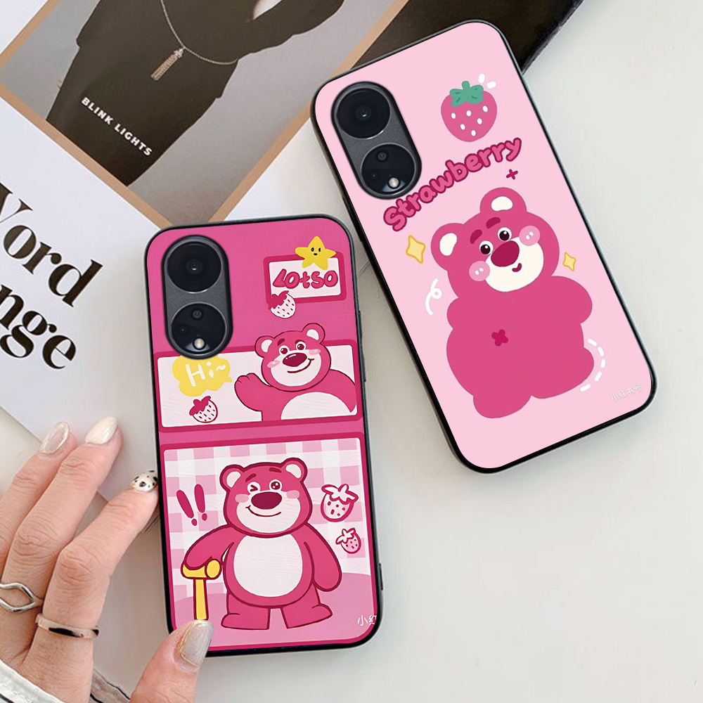 Ốp lưng oppo reno 8t 5g / reno 8 t 5g in hình gấu dâu siêu dễ thương cute lạ