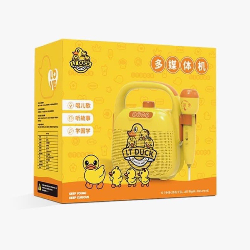 Loa kèm Micro Bluethooth Hình Chú Vịt Vàng Siêu Đáng Yêu Cho Bé Trai & Bé Gái