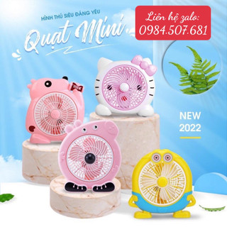 Quạt mini để bàn hình thú cắm điện, quạt hình động vật đáng yêu cute tiện lợi