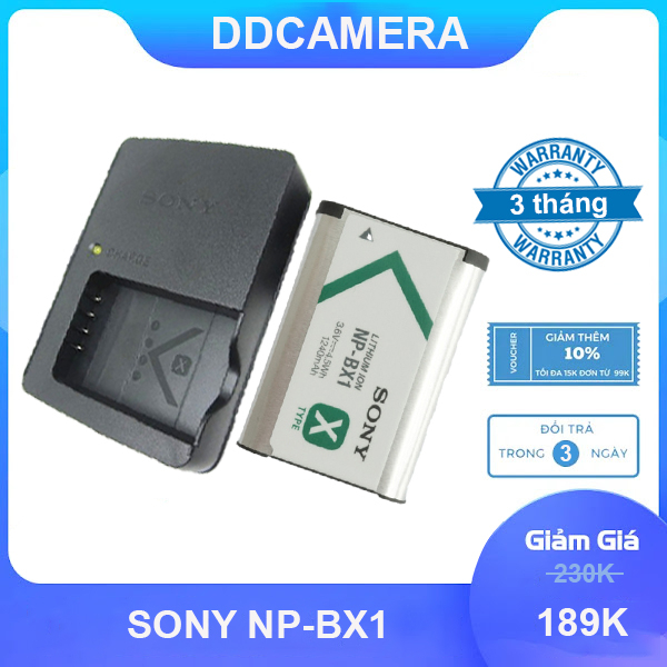 Pin sạc sony np bx1 dung lượng cao cho máy ảnh sony DSC-RX100, DSC-RX100II, RX100M4,....