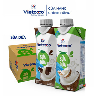 (1 Thùng 12 hộp)  sữa dừa Vietcoco - hộp 330ml - Hoàn toàn tự nhiên