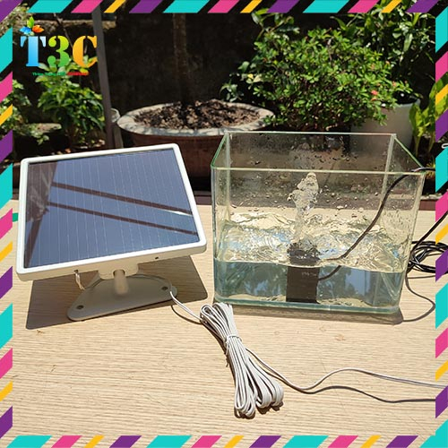 Tấm Pin Mặt Trời 7.5V 400mA Dùng Để Sạc Pin, Bơm Nước Bể Cá, Sục Khí Oxi