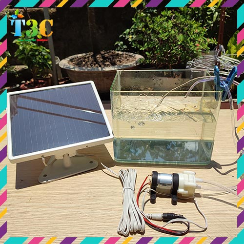 Tấm Pin Mặt Trời 7.5V 400mA Dùng Để Sạc Pin, Bơm Nước Bể Cá, Sục Khí Oxi