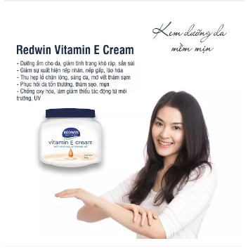 Kem dưỡng ẩm da dùng cho BODY vitamin E Redwin Cream 300g