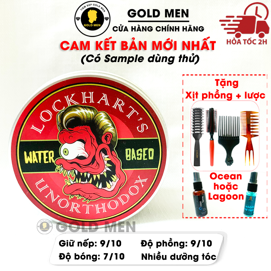 Sáp vuốt tóc Lockhart's Unorthodox Water Based Goon Grease Pomade