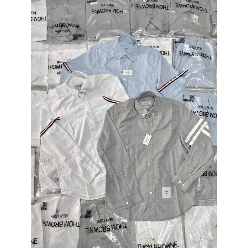 Áo sơ mi thom-browne tay dài có 3 màu