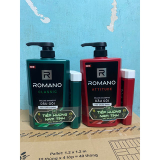 Dầu gội Romano Classic chai 650ml tặng sữa tắm