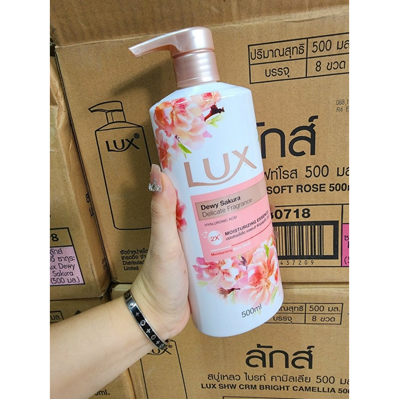 Sữa tắm Lux màu hồng và tím 500ml THÁI LAN