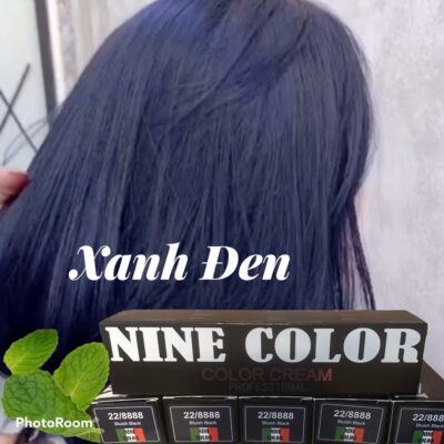 HOT 2023 Thuốc Nhuộm Tóc Xanh Đen Tặng Kèm Oxy Và Gang Tay