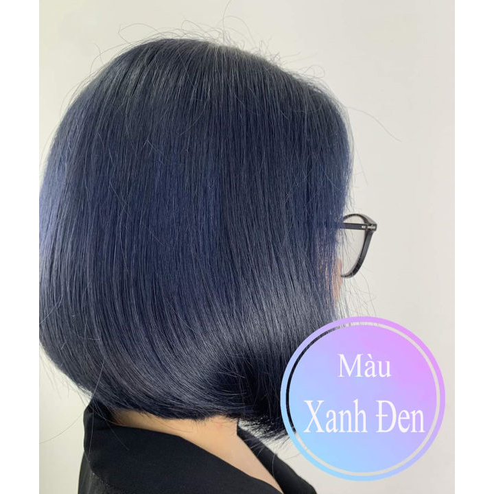 HOT 2023 Thuốc Nhuộm Tóc Xanh Đen Tặng Kèm Oxy Và Gang Tay