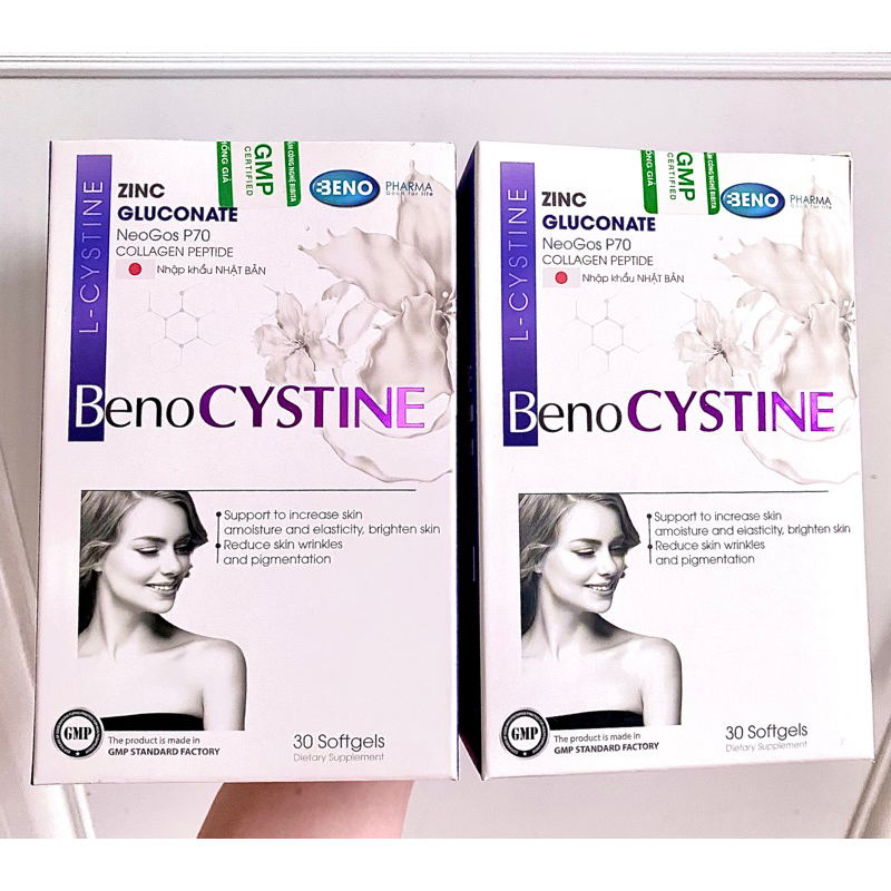 Viên uống giảm mụn, thâm nám, tàn nhang, giảm rụng tóc Benocystine