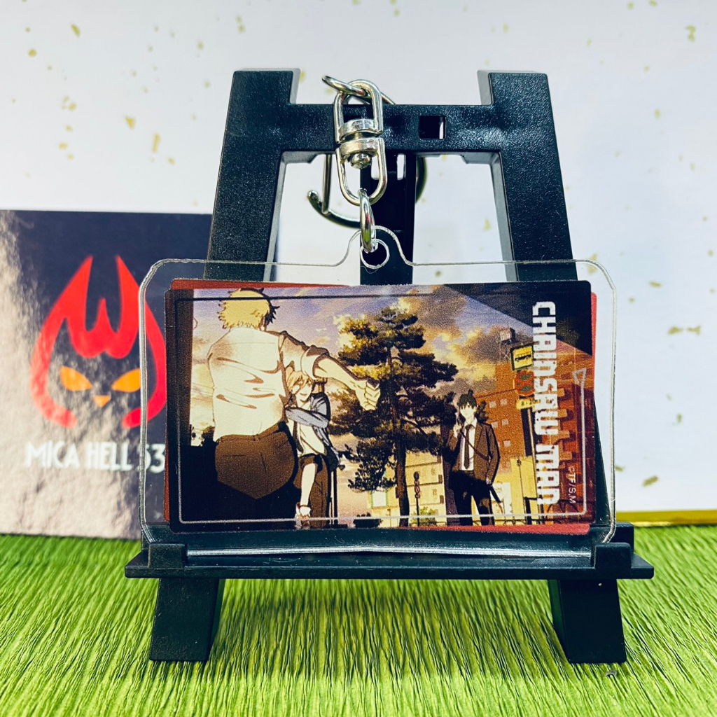 Móc Khóa Anime Chainsaw Man Thước Phim Móc Treo Anime Manga Chainsaw Man Acrylic Chibi Dễ Thương