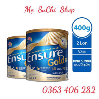 Combo sữa bột Ensure Gold 400g hương vani HMB cho người lớn