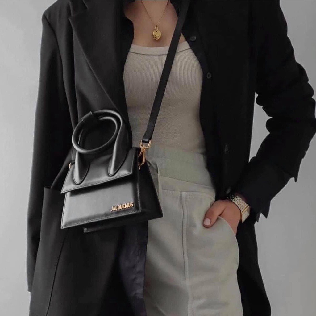 Túi xách nữ đeo chéo, túi xác tay J.Q quai xoăn da trơn size 20 #TX011 -Linastore