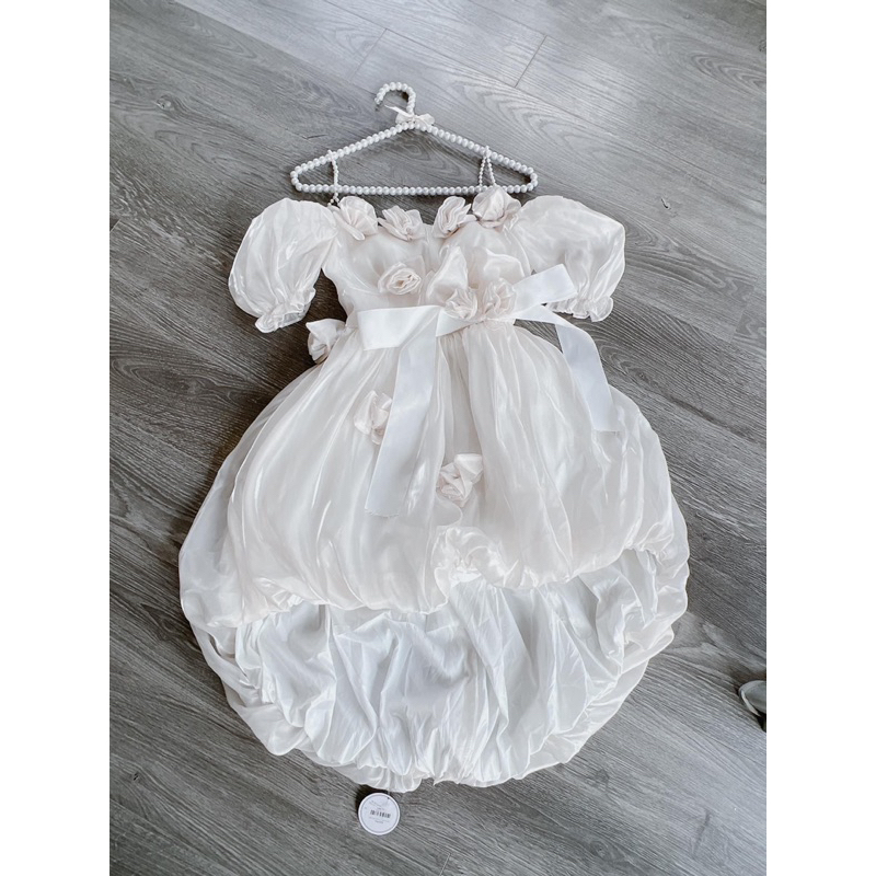 Đầm Công Chúa Hai Dây Họa Tiết Hoa Ba Chiều Nhẹ Nhàng Chất Lượng Cao Kiểu Pháp Dành Cho Bạn Nữ  320$💚