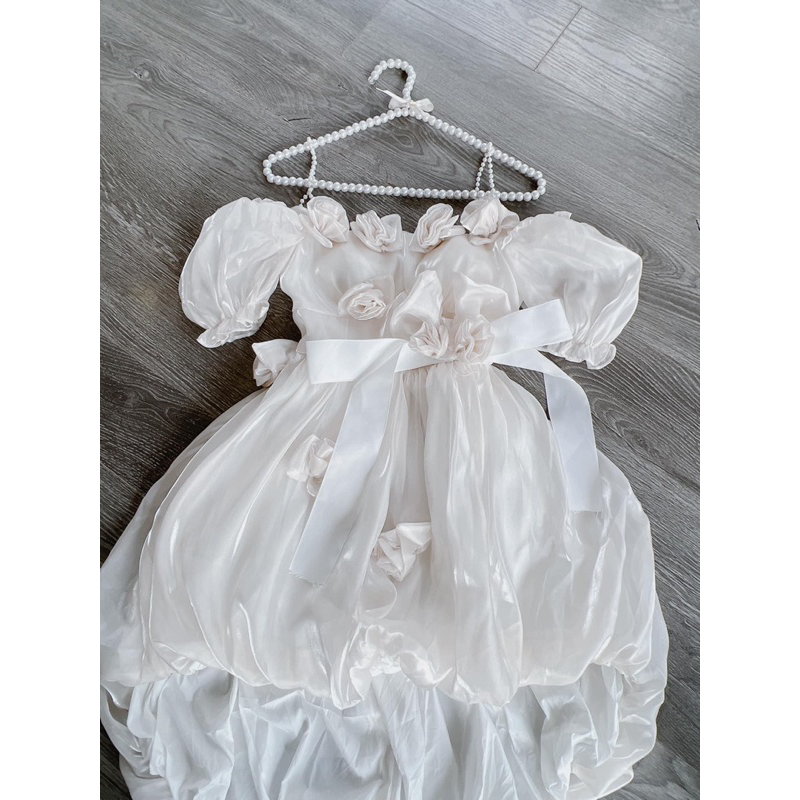 Đầm Công Chúa Hai Dây Họa Tiết Hoa Ba Chiều Nhẹ Nhàng Chất Lượng Cao Kiểu Pháp Dành Cho Bạn Nữ  320$💚