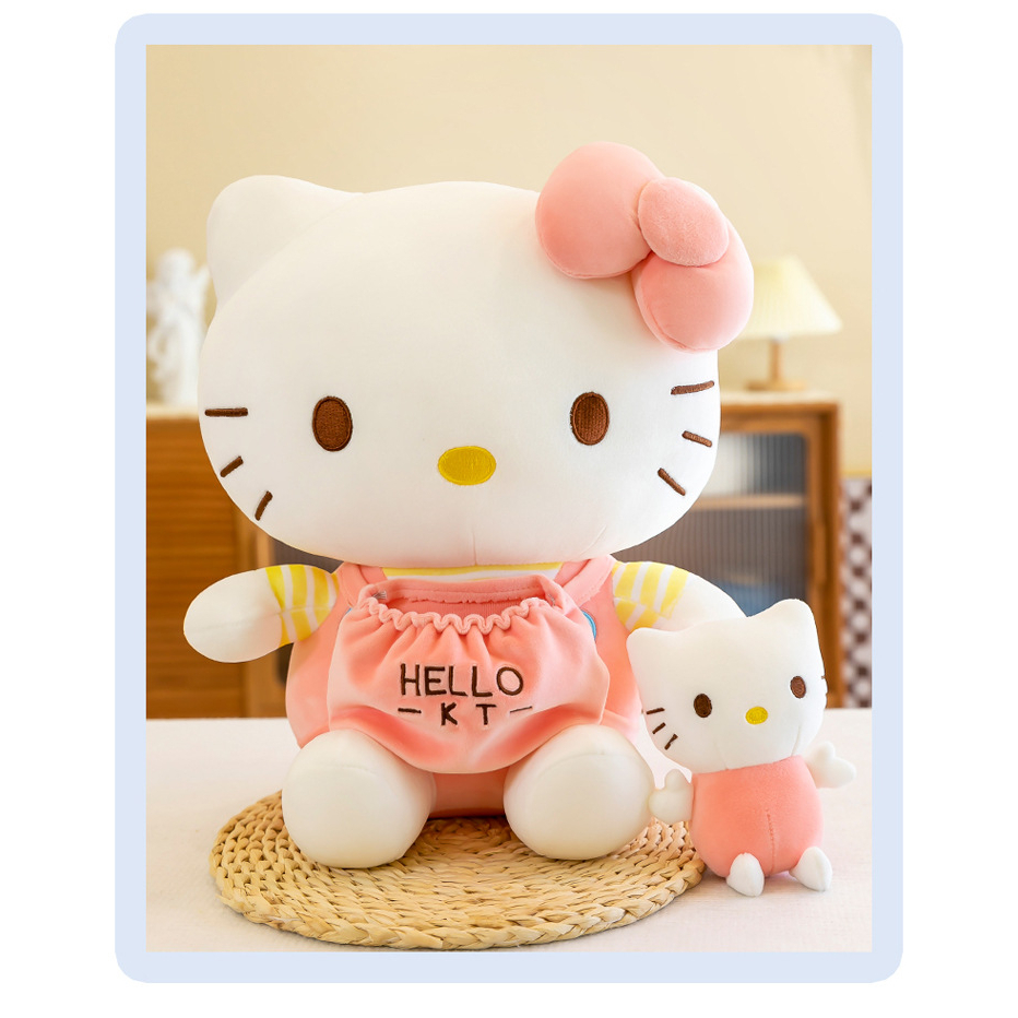 Gấu bông Mèo Kitty đeo túi mèo kitty nhỏ dễ thương Tinyhome